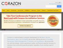 Tablet Screenshot of corazoninc.com